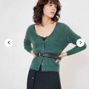 Comptoir Des Cotonniers - Made in Paris - Green cardigan - size small